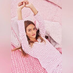 Roller rabbit Pink Heart Pattern Pajama Set size small (sold out)